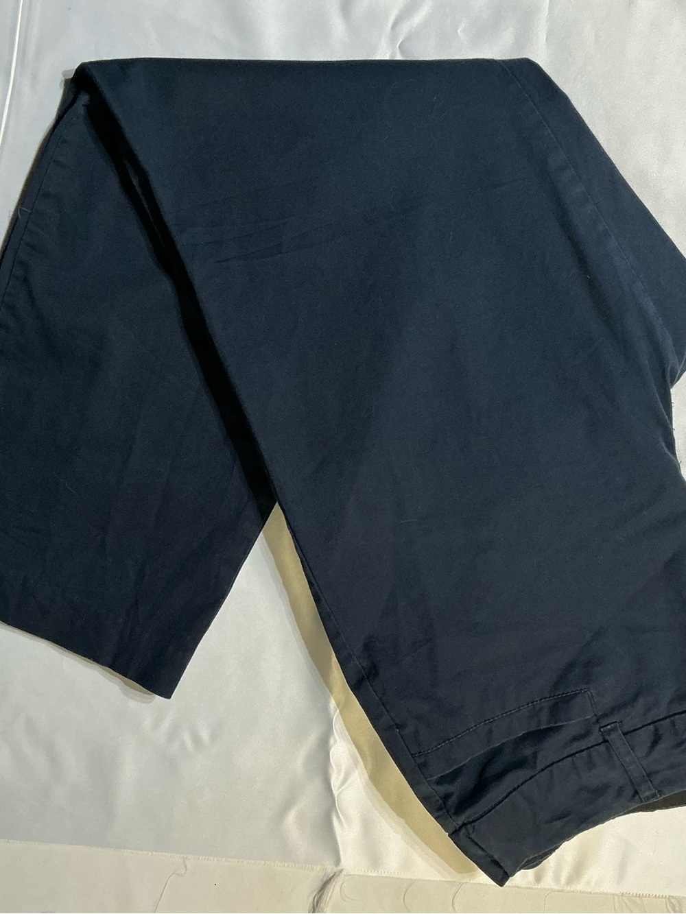 Studio Works Navy Comfort Waist Chino Pants Size 12 Petite Casual